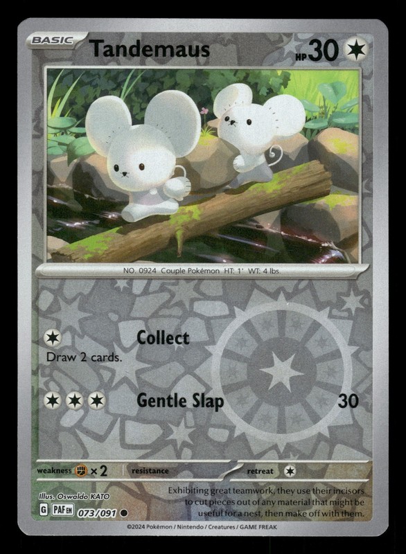 Tandemaus 073/91 Reverse Holo Paldean Fates NM