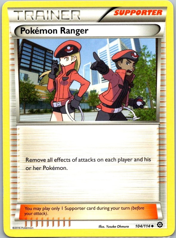 Pokemon Ranger 104/114 Uncommon XY – Steam Siege 2016 NM