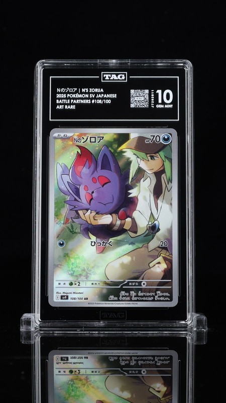 Battle Partners – Tag 10 – N’s Zorua 108/100 Art Rare US Seller