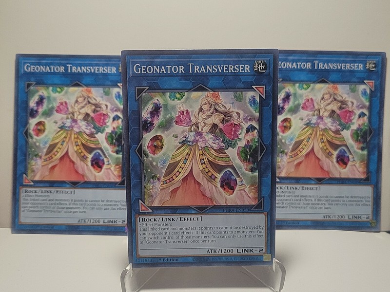 Geonator Transverser PHRA-EN050 X3 3X Yugioh Phantom Rage 1st Edition New