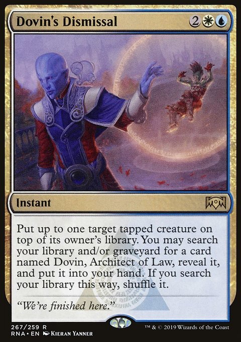 MTG Magic the Gathering Dovin’s Dismissal (267/296) Ravnica Allegiance LP