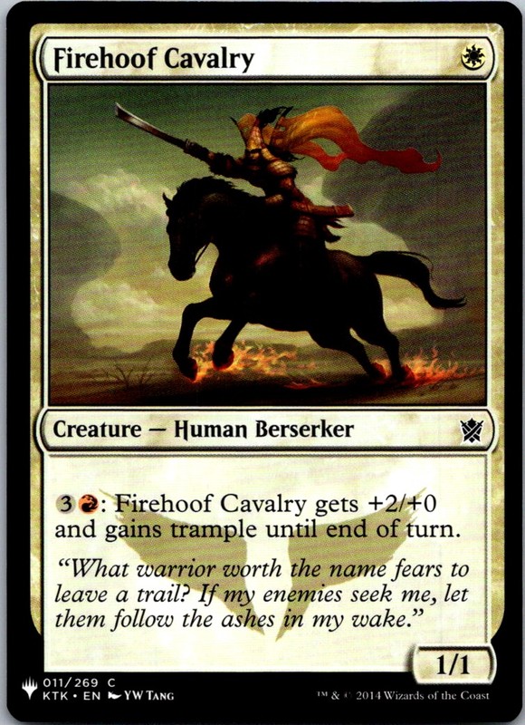Firehoof Cavalry The List Reprints NM Normal