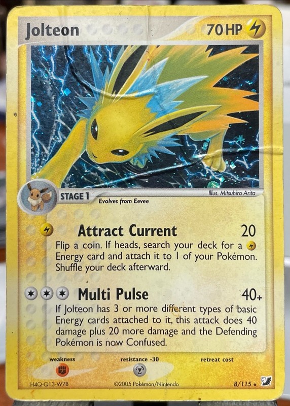 🔥 Jolteon 8/115 Unseen Forces Reverse Holo Rare – HP/DMG