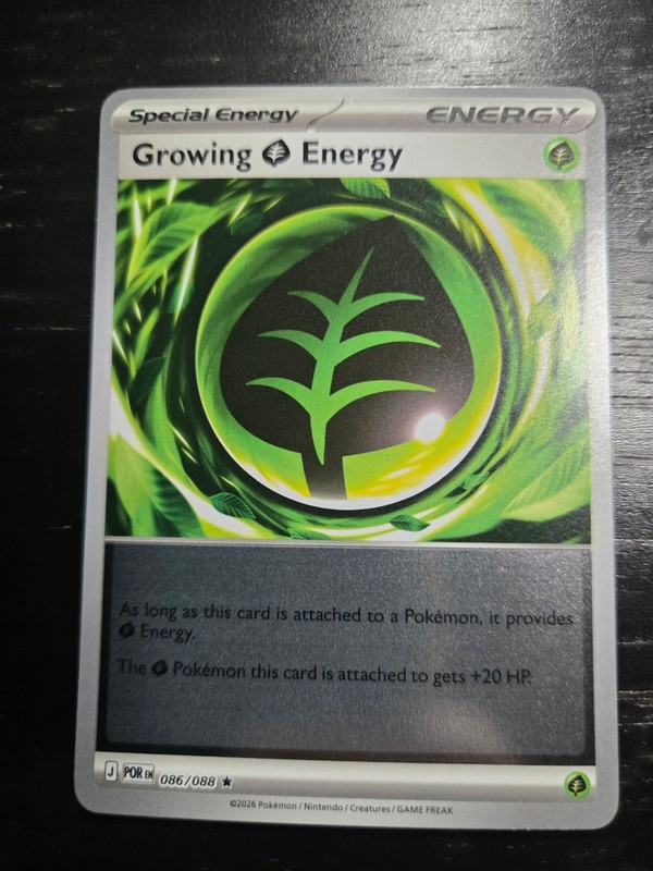 Growing Grass Energy Reverse Holo Rare ME03: Perfect Order 086/088 NM