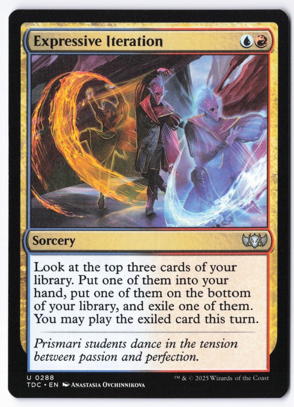 Expressive Iteration 288 Commander: Tarkir: Dragonstorm