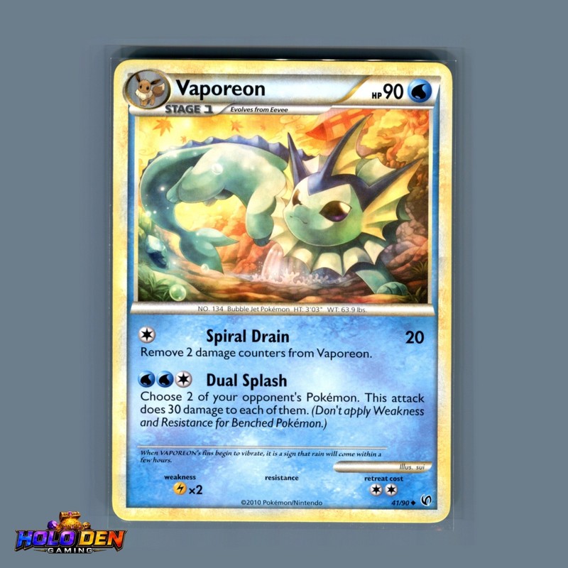 Vaporeon 41/90 Undaunted Regular Uncommon – NM-MT
