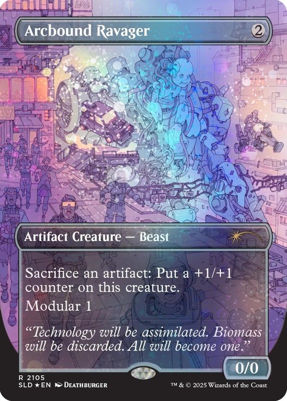 Arcbound Ravager (Galaxy Foil) [SLD] NM MTG Magic the Gathering