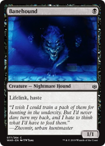 4x Banehound MTG War Of The Spark NM Magic Regular