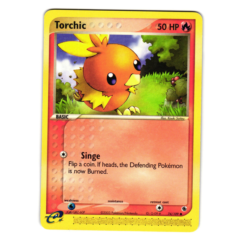 TORCHIC 74/109 EX RUBY AND SAPPHIRE POKEMON TCG