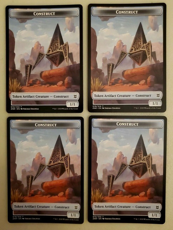 4x Construct Token (010/012) Zendikar Rising Magic the Gathering MTG NM