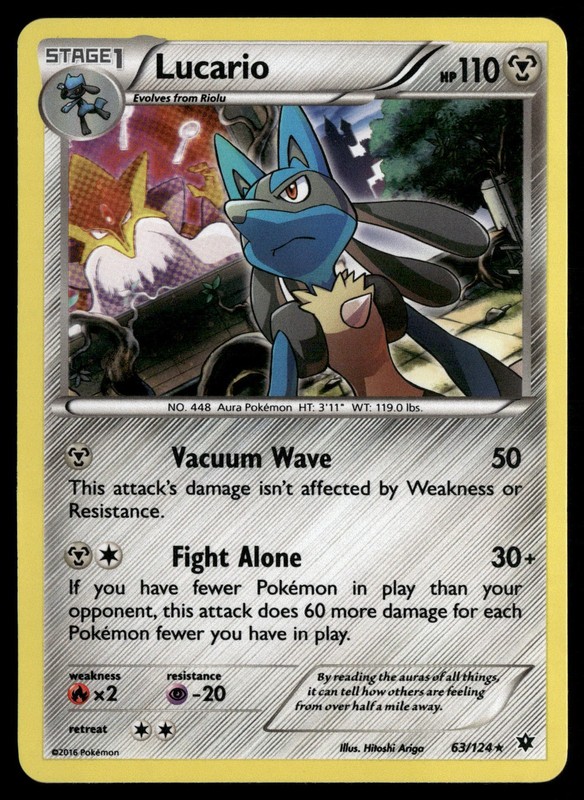 Lucario – 63/124 (Cosmos Holo) 063/124 Pokemon TCG