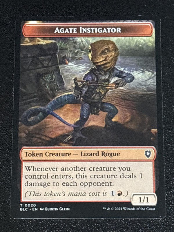MTG Commander: Bloomburrow Agate Instigator/Rabbit Double-Sided Token 0020/0003