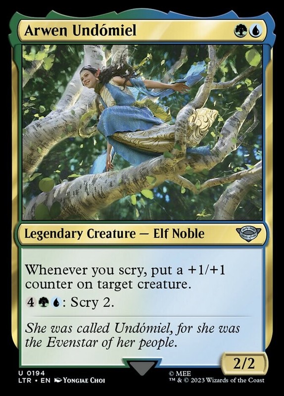 Arwen Undomiel 0194 Non Foil Uncommon Lord of the Rings MTG Near Mint