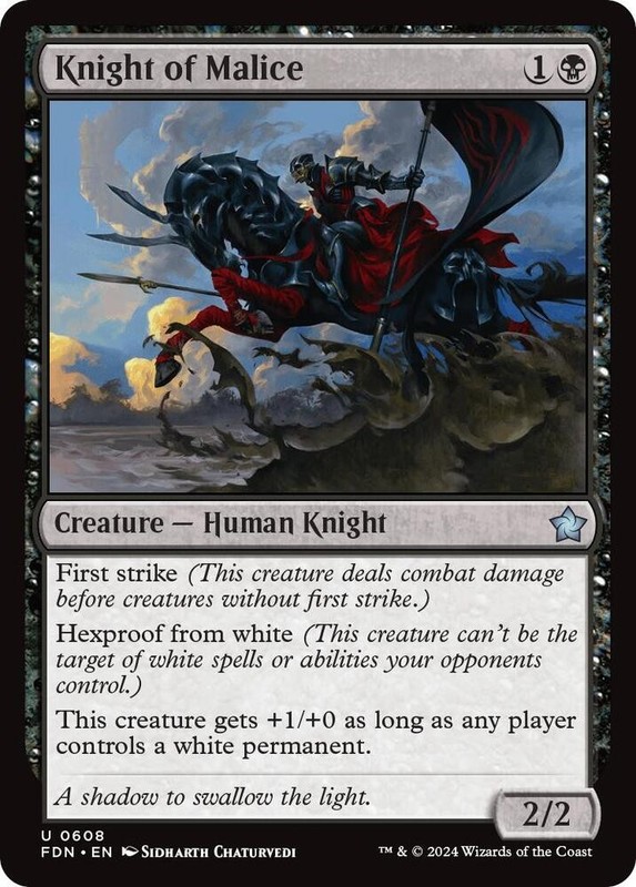 Knight of Malice 608 U Foundations NM