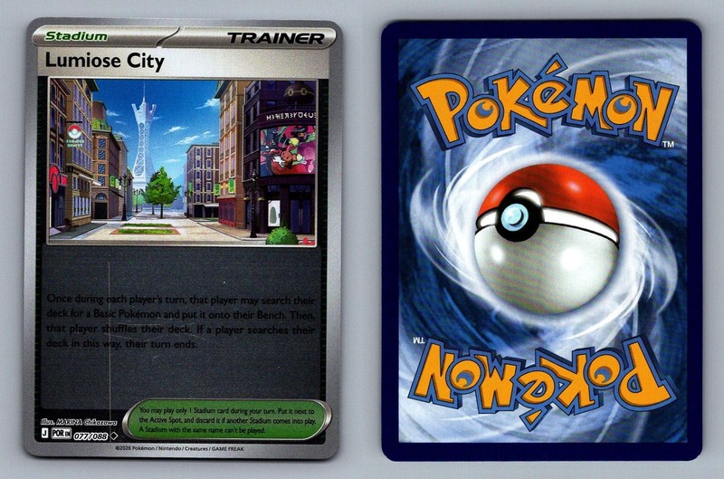 Lumiose City #077/088 Reverse Holo Perfect Order Pokemon Card – NM