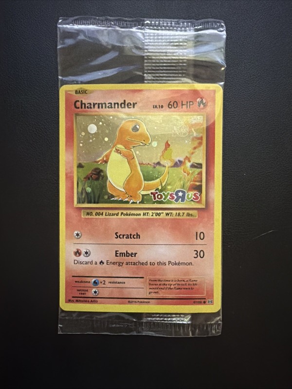 Pokemon Charmander Toys R US Promo Sealed (9/108 XY Evolutions) Galaxy SWIRL