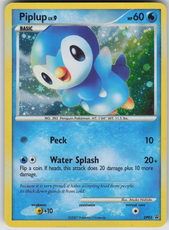 Pokemon TCG Piplup – Promo Diamond and Pearl Promos DP03