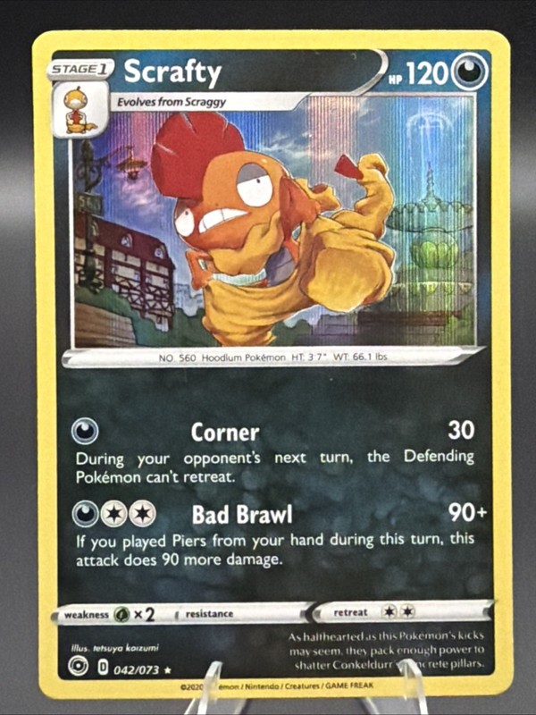 Scrafty 42/73 Champions Path Holo