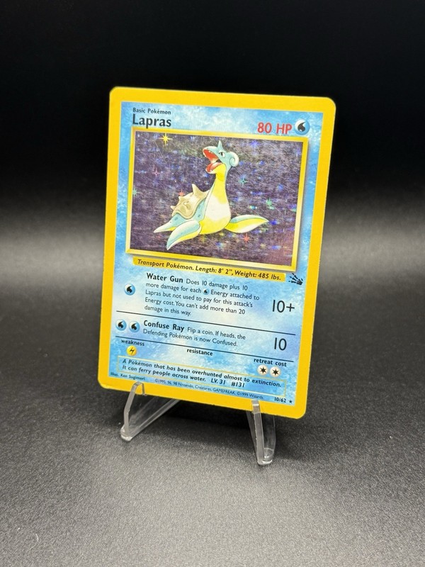 Pokemon Lapras 10/62 Fossil Holo