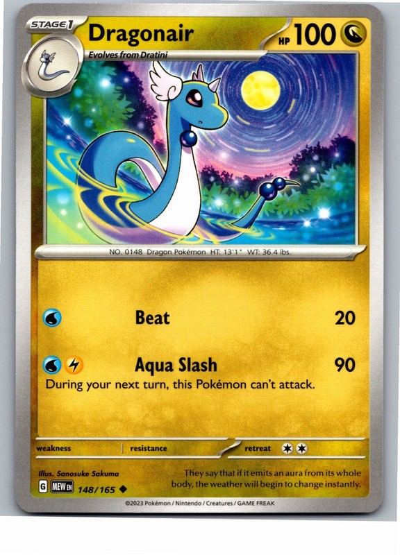 Dragonair SV: Scarlet & Violet 151 148/165 2023 NM