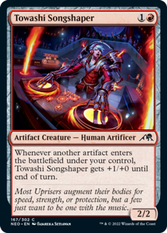 Towashi Songshaper – Foil x1 – Kamigawa: Neon Dynasty – NM-Mint, English – Kamig
