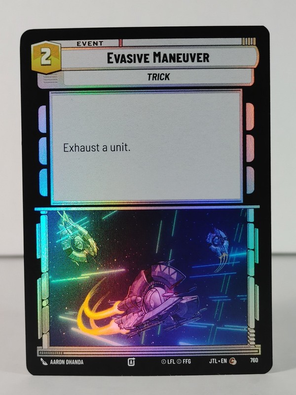 Evasive Maneuver – Foil – Jump to Lightspeed – Star Wars Unlimited #760 T
