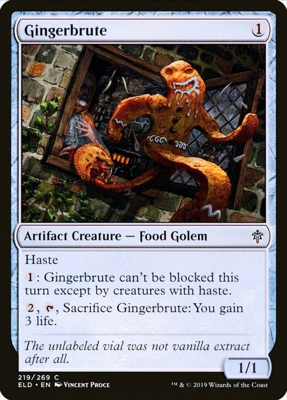 X 1 Gingerbrute NM-M Throne of Eldraine 219 MTG Magic The Gathering