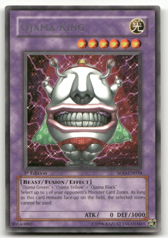 Ojama King #SOD-EN034 (LP) Soul of the Duelist SOD YuGiOh