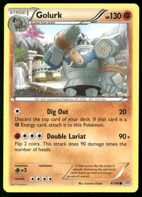 Pokemon TCG Golurk 41/98 Ancient Origins