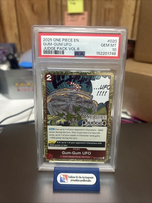 One Piece Monkey D. Luffy (Gum-Gum UFO Judge Pack Vol. 6) 020 Promo PSA 10