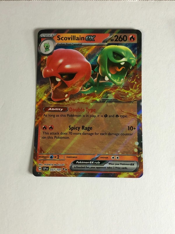 Pokemon TCG Surging Sparks Scovillain EX 037/191 Near Mint