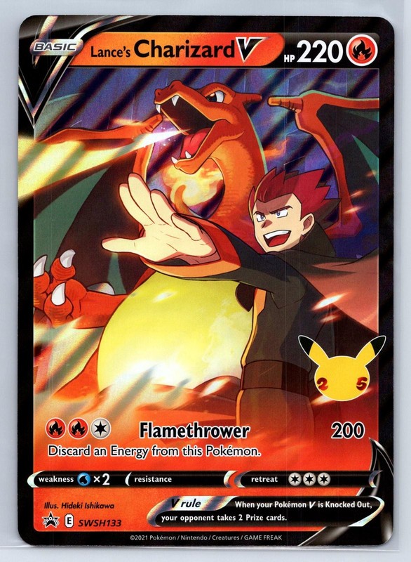jumbo Lance’s Charizard V SWSH133 Holo Promo Sword & Shield Promo Pokemon LP