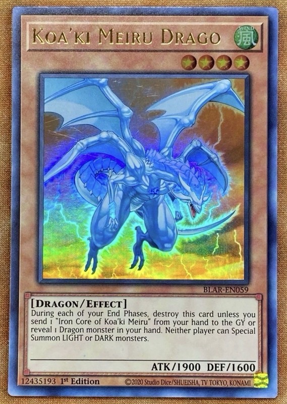 Yugioh Koa’ki Meiru Drago BLAR-EN059 Ultra Rare 1st Ed NM