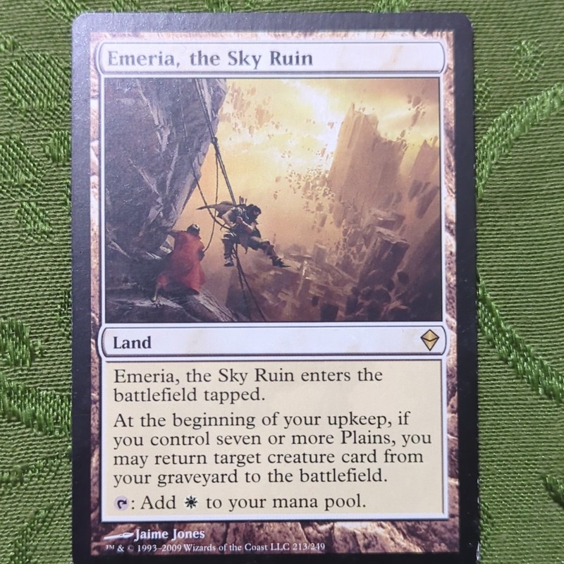 Magic: The Gathering Emeria, the Sky Ruin Zendikar Rare Land Regular 213