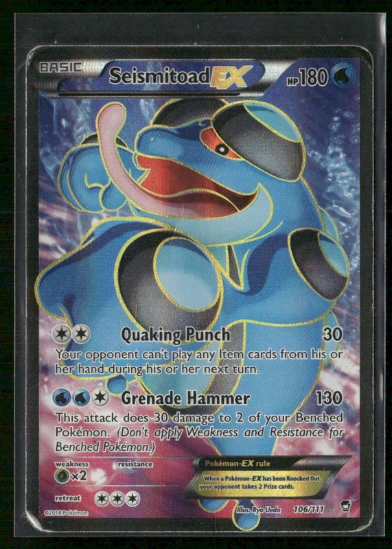 Seismitoad EX (106 Full Art) XY – Furious Fists 106/111 Holo HP