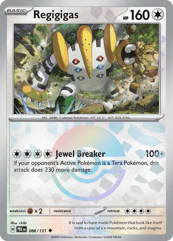 Regigigas (Poke Ball Pattern) Uncommon SV: Prismatic Evolutions 086/131 NM