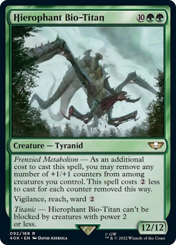 MTG Hierophant Bio-Titan [Warhammer 40,000] Near Mint Magic