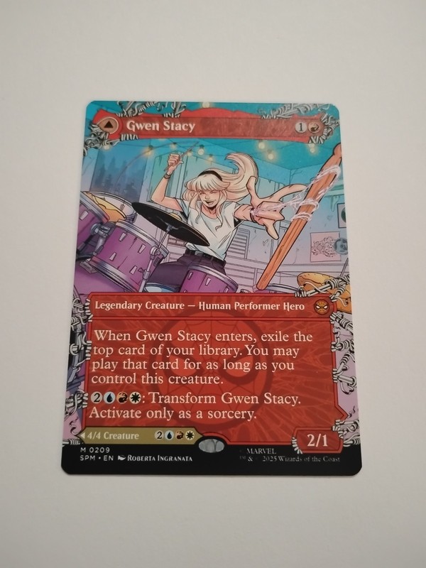 Magic The Gathering Marvel’s Spider-Man Gwen Stacy Borderless 209 Mint
