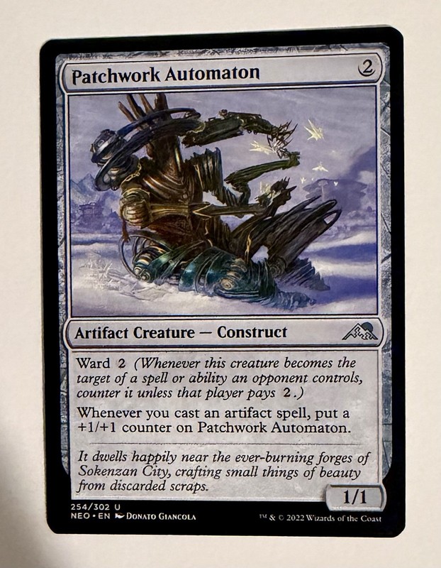 Patchwork Automaton #254 (NM) Kamigawa Neon Dynasty NEO Magic MTG