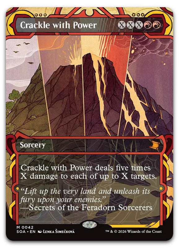 Crackle with Power #42 NM Secrets of Strixhaven: Mystical Archive SOA Magic MTG