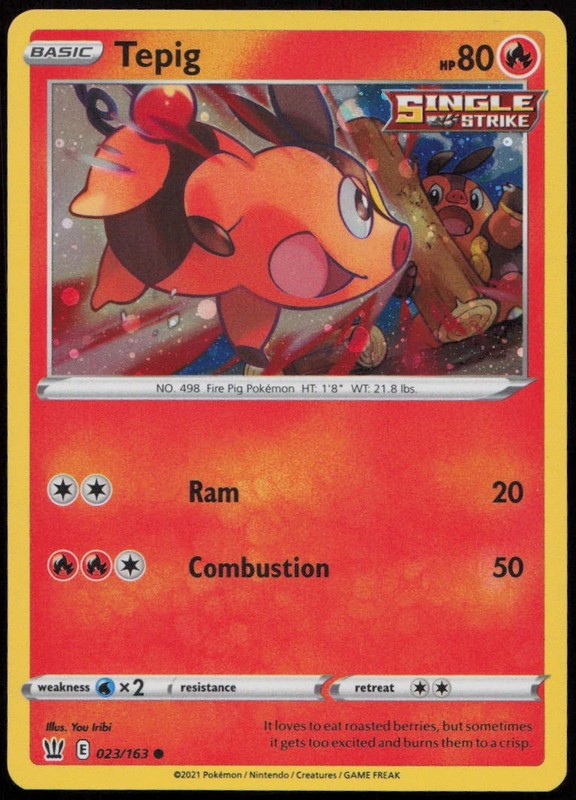 Tepig – (Cosmos Holo) – Miscellaneous Cards & Products #023/163 Promo Holofoil