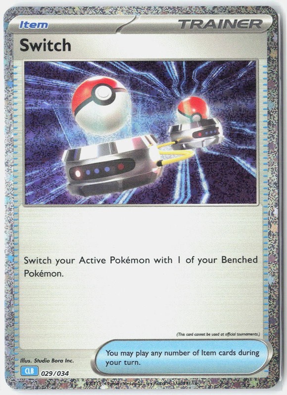 Switch (CLB) – #029/034 Trading Card Game Classic Holo NM