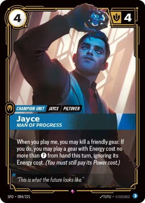 Riftbound Jayce (84/302) Spiritforged NM FOIL