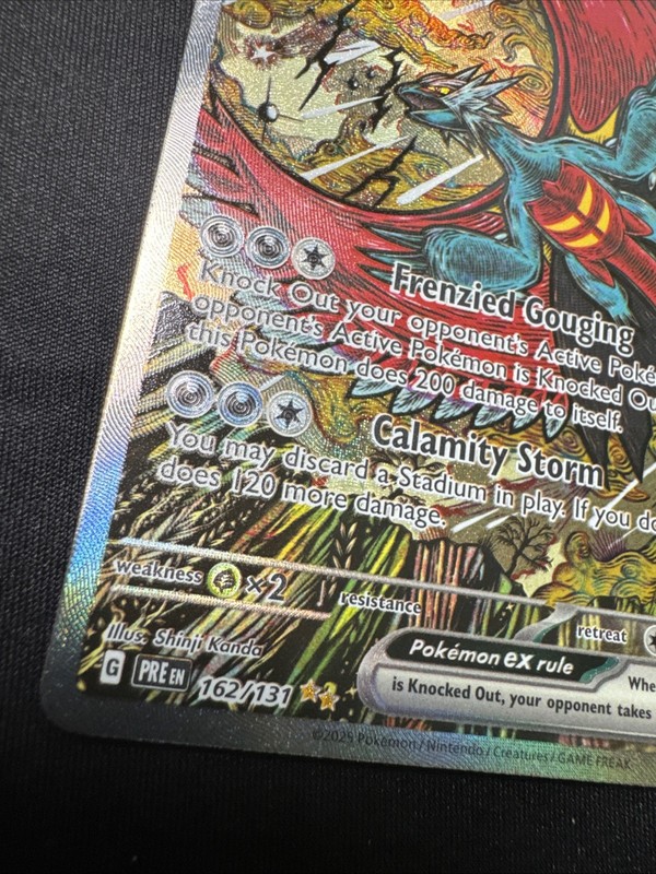 Roaring Moon EX 162/131 Scarlet Violet Prismatic Evolution Pokemon [NM] English gallery