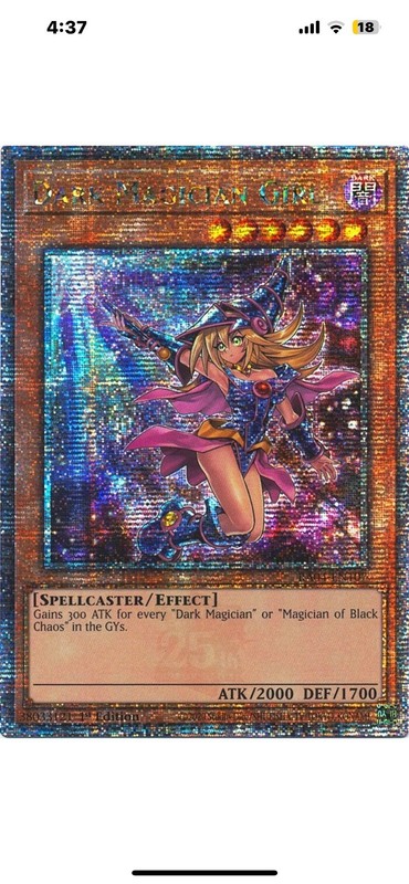 Dark Magician Girl RA04-EN107 (7th Art) Quarter Century Secret Rare NM Yugioh
