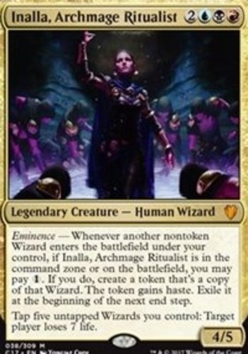 Light Play x 1 Inalla, Archmage Ritualist – Foil Commander 2017