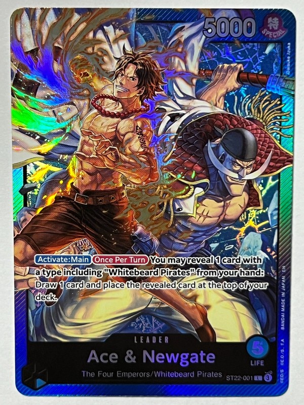Ace & Newgate ST22-001 One Piece TCG Starter Deck 22 MINT Foil Leader