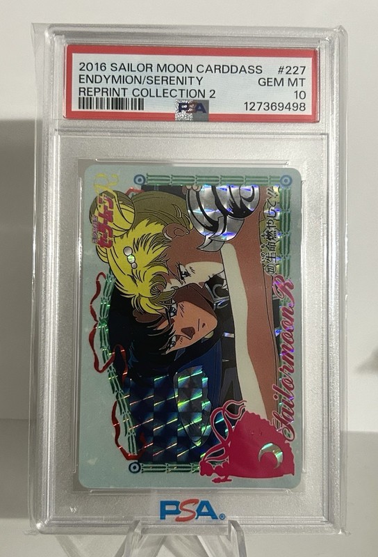 2016 SAILOR MOON CARDDASS ENDYMION/SERENITY REPRINT COLLECTION 2 #227 PSA 10