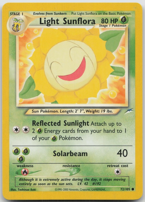 Light Sunflora Common Unlimited Neo Destiny 072/105 LP Toshinao Aoki