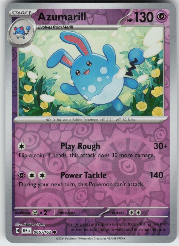 PO-01 Reverse Holo Azumarill 065/162 SV05: Temporal Forces